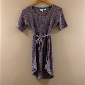 Roxy Girl 12 L Belted Sweater Dress